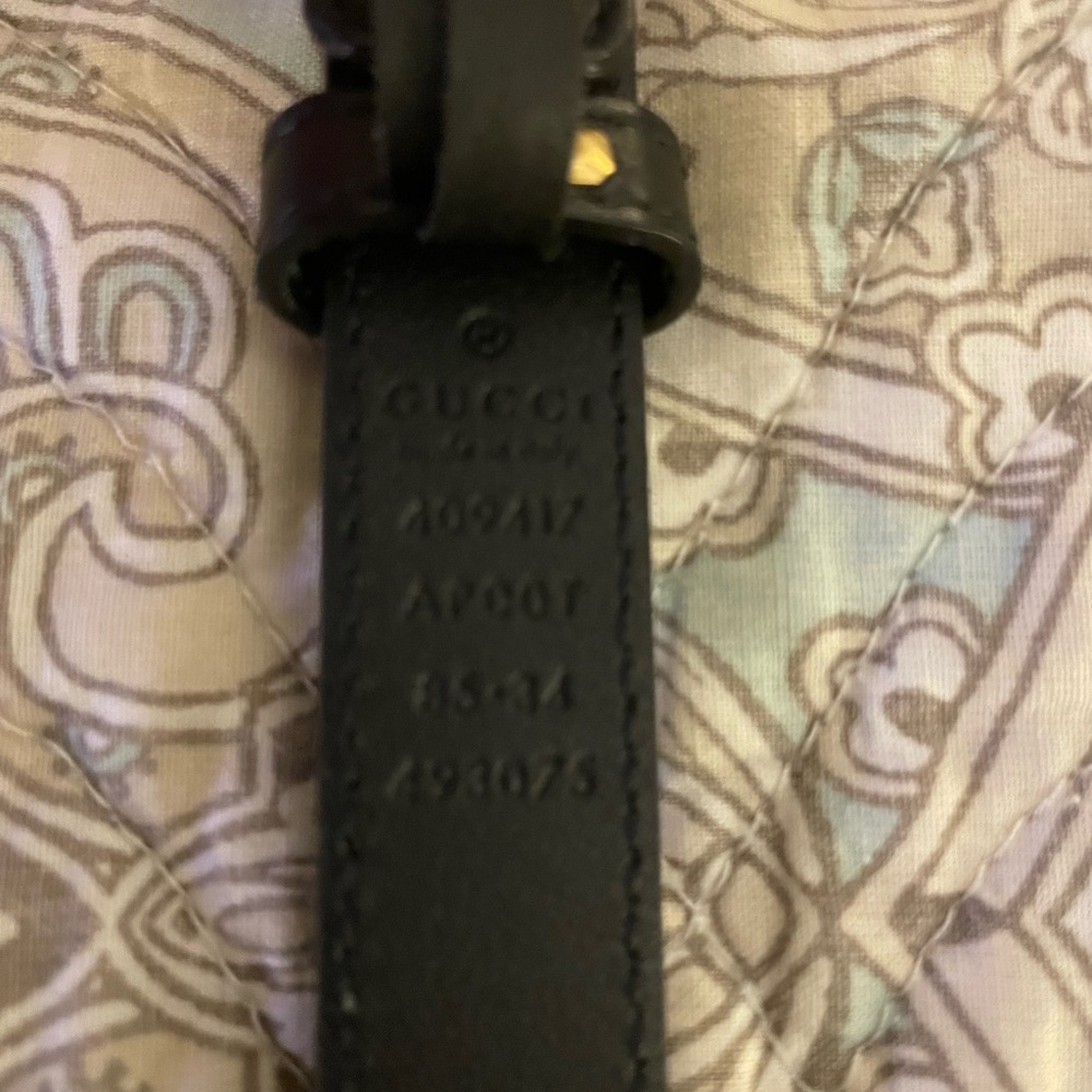 Gucci Marmont Thin Black Leather Belt - Inclusive of Box and Dusty - GUC - Picture 2 of 8